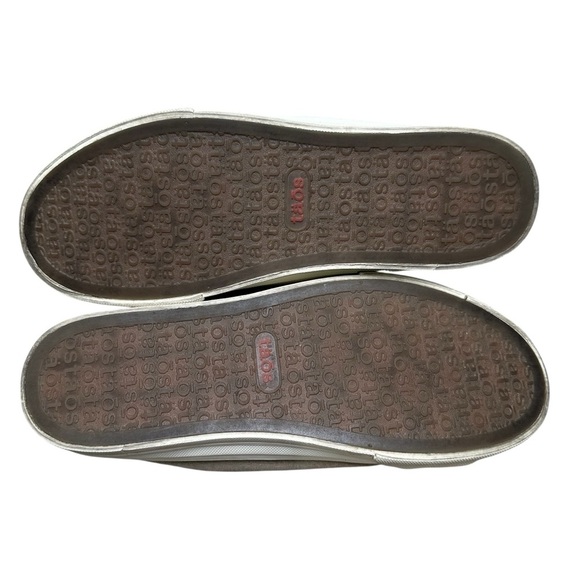 Taos Women’s 9.5 Tan Oat Washed Canvas EZ-Soul Slip On Mule Sneaker - Picture 10 of 11